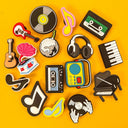 1Pcs Musical Instrument Shoe Charms For Clog Guitar Violin