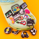 1Pcs Musical Instrument Shoe Charms For Clog Guitar Violin