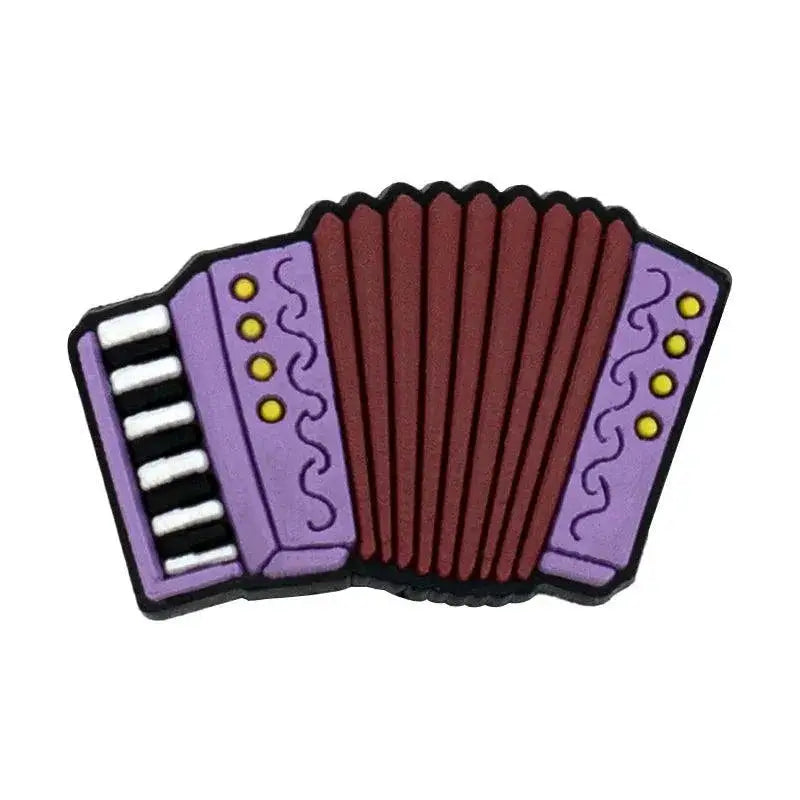 Musical Instrument Shoe Charms for Clog Guitar Violin