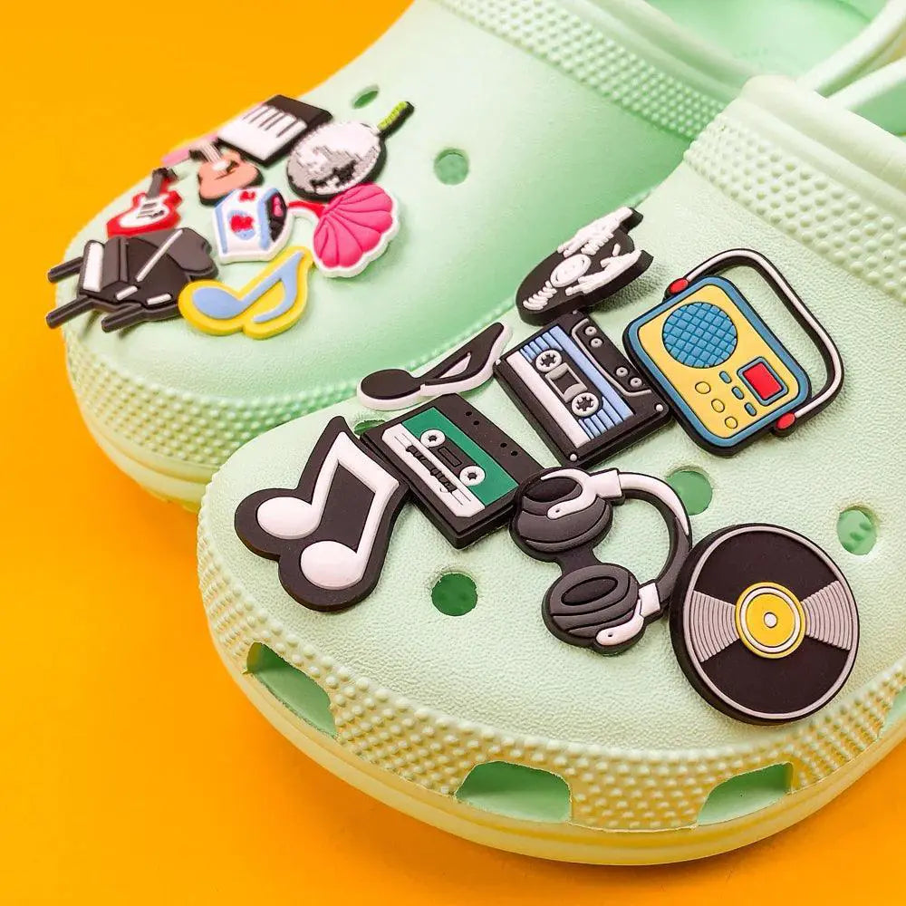 Musical Instrument Shoe Charms for Clog Guitar Violin