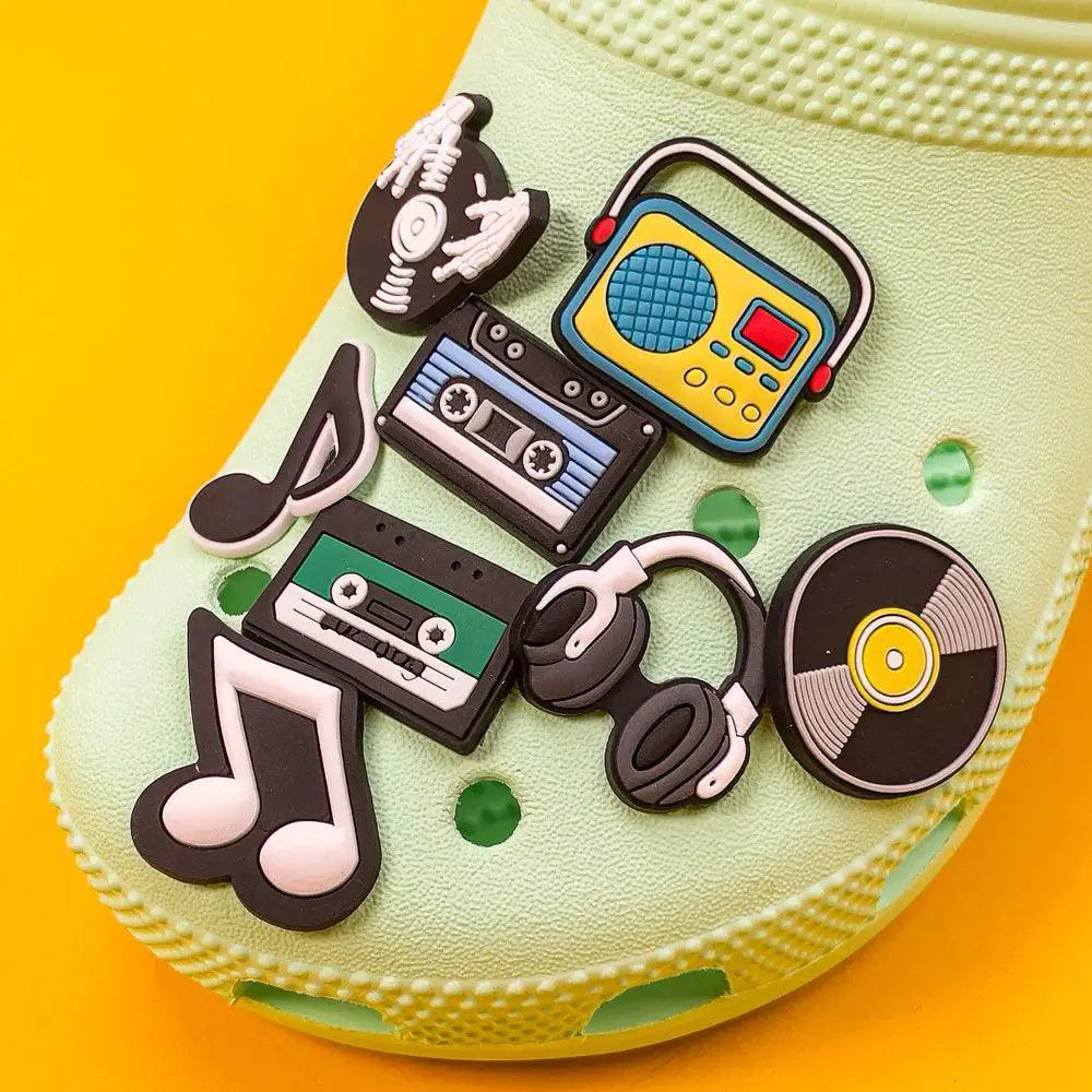 Musical Instrument Shoe Charms for Clog Guitar Violin