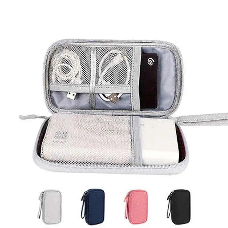 Portable 20000mAh Power Bank Bag USB Gadgets Organizer
