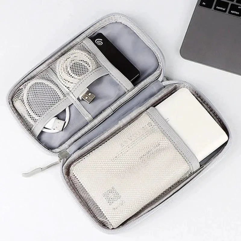 Portable 20000mAh Power Bank Bag USB Gadgets Organizer