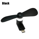 1W Creative Portable Mini Micro USB Fan For Mobile Devices