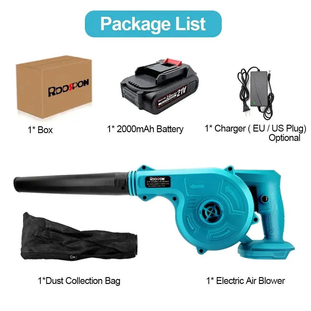 2 In 1 21V Cordless Electric Air Blower And Suction Cleaner