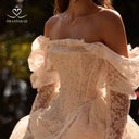 Versatile Beach Bride Dress With Cloak