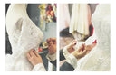 Versatile Beach Bride Dress With Cloak