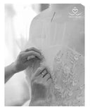 Versatile Beach Bride Dress With Cloak