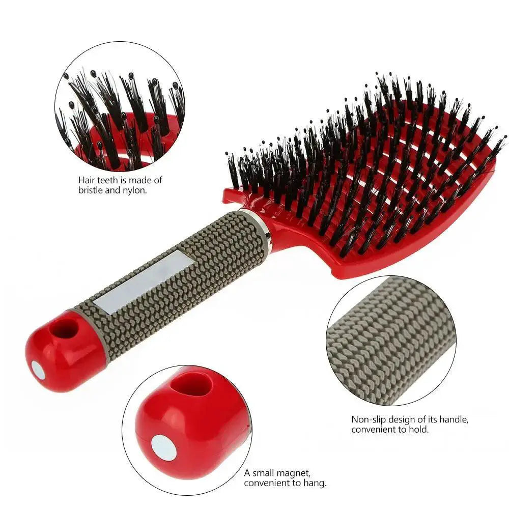 2 In 1 Scalp Massage Comb Detangler And Style Tool