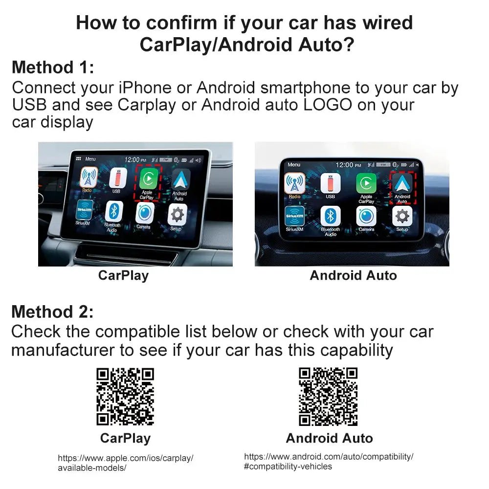 2-in-1 Wireless CarPlay Adapter for Cars