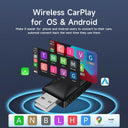 2-in-1 Wireless CarPlay Adapter for Cars