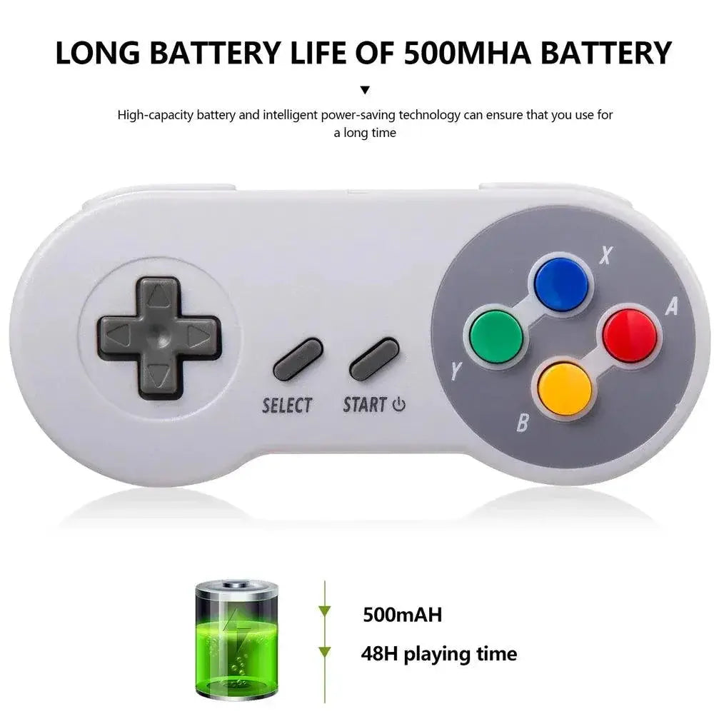 2 Pack Wireless SNES Retro Controller Gamepad 2 4 GHz