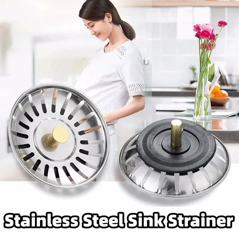 2 Pack Kitchen Sink Strainer Stopper Waste Plug Filter Set