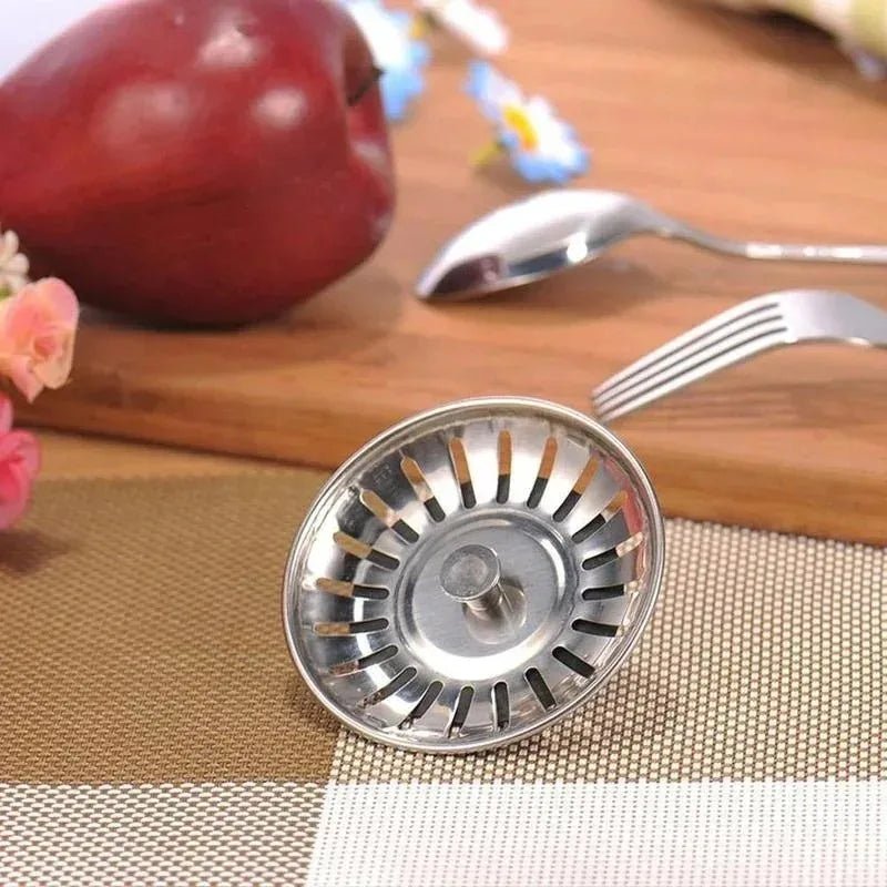 2 Pcs Kitchen Sink Strainer Stopper Filters Sets Dual Function Drain Waste Plugs