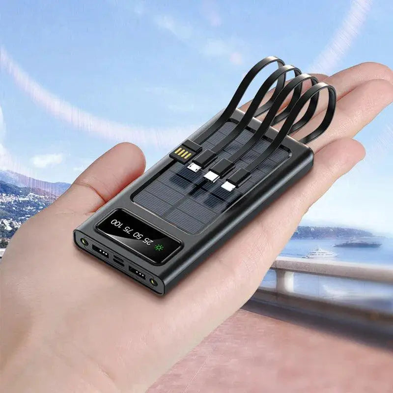 200000mAh Portable Solar Power Bank With Fast Charging