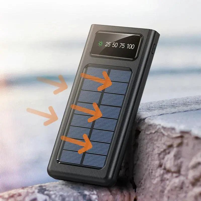 200000mAh Portable Solar Power Bank With Fast Charging