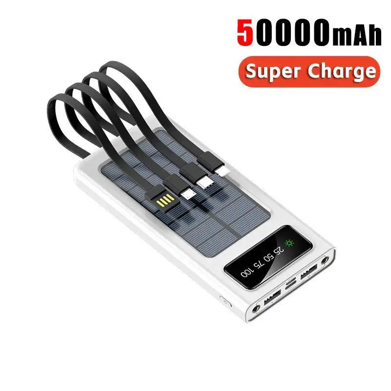 200000mAh Portable Solar Power Bank With Fast Charging