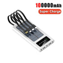 200000mAh Portable Solar Power Bank with Fast Charging