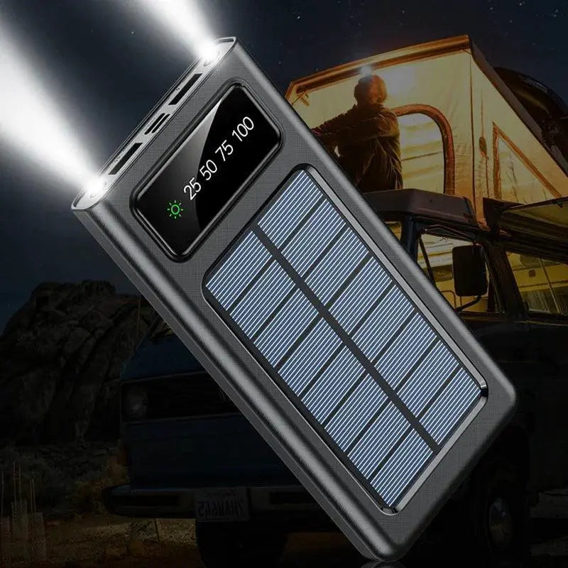 200000mAh Portable Solar Power Bank With Fast Charging