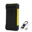 20000mAh Waterproof Solar Power Bank Dual USB LED SOS Light