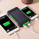 20000mAh Waterproof Solar Power Bank Dual USB LED SOS Light