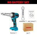 20000N Cordless Brushless Electric Rivet Gun for Makita 18V Battery