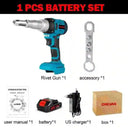 20000N Cordless Brushless Electric Rivet Gun for Makita 18V Battery