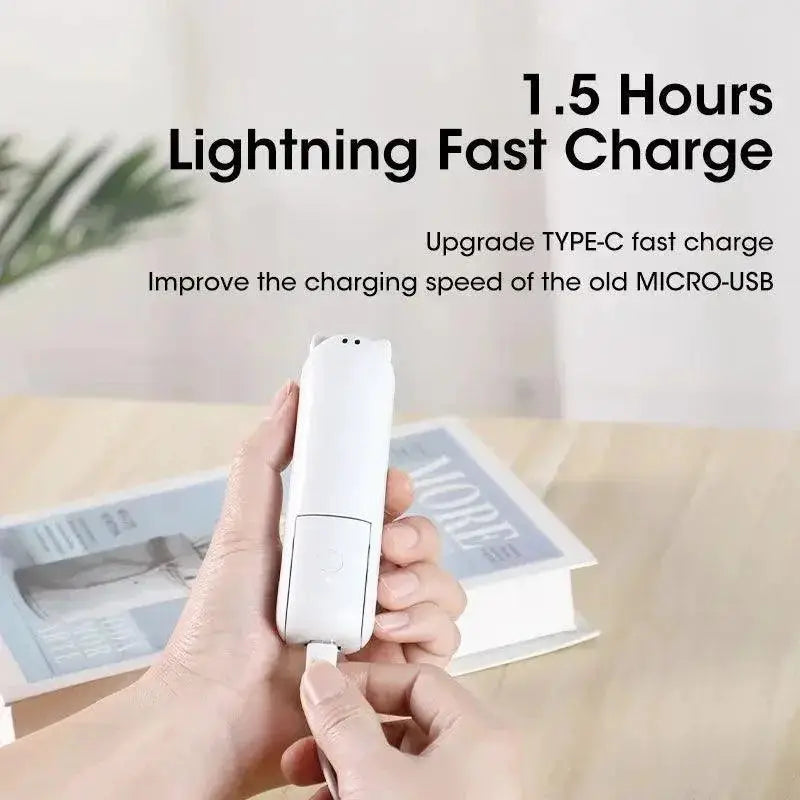2000mAh Mini Portable Fan USB Rechargeable Handheld Cooler