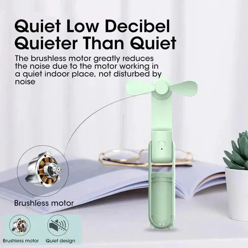 2000mAh Mini Portable Fan USB Rechargeable Handheld Cooler