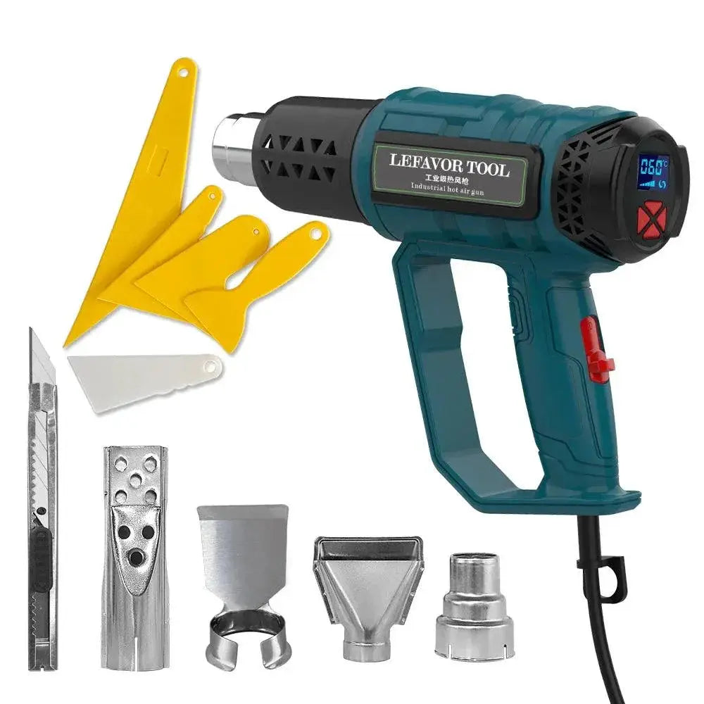 2000W Electric Hot Air Gun 220V Industrial Nozzle Dual Speed