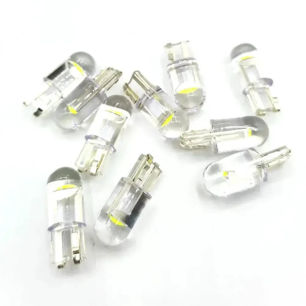 W5W LED T10 Car Light COB Glass 6000K White Lamp For Cars
