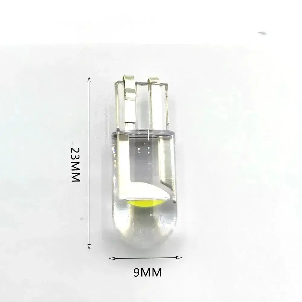 W5W LED T10 Car Light COB Glass 6000K White Lamp For Cars