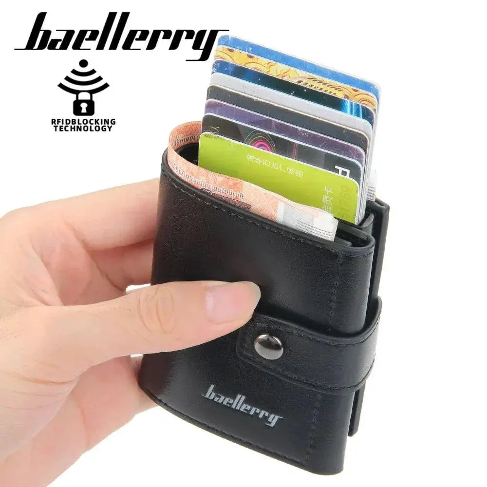 Mens RFID Slim Leather Card Wallet High Quality Mini Wallet