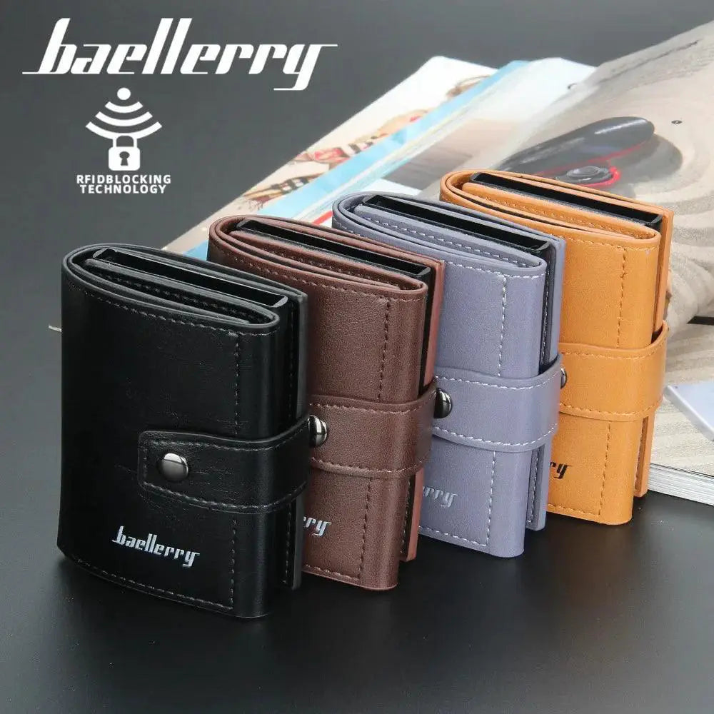 Mens RFID Slim Leather Card Wallet High Quality Mini Wallet