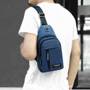 2023 Multifunctional Oxford Chest Bag Waterproof Korean Sling