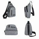 2023 Multifunctional Oxford Chest Bag Waterproof Korean Sling