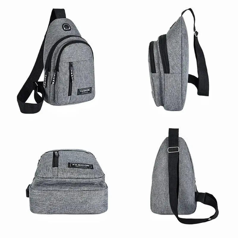 2023 Multifunctional Oxford Chest Bag Waterproof Sling