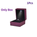 LED Illuminated Ring Box Elegant Jewelry Storage Solution
