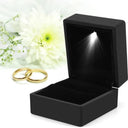 LED Illuminated Ring Box Elegant Jewelry Storage Solution