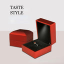 LED Illuminated Ring Box Elegant Jewelry Storage Solution