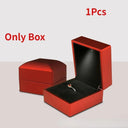 LED Illuminated Ring Box Elegant Jewelry Storage Solution