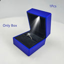 LED Illuminated Ring Box Elegant Jewelry Storage Solution