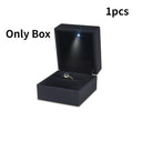 LED Illuminated Ring Box Elegant Jewelry Storage Solution