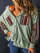 Fall Winter Cardigan Shirt Outwear Top Colorblock Arrival