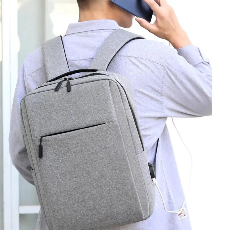 2024 New Versatile USB Rechargeable Business Backpack Waterproof Laptop Bag Lite