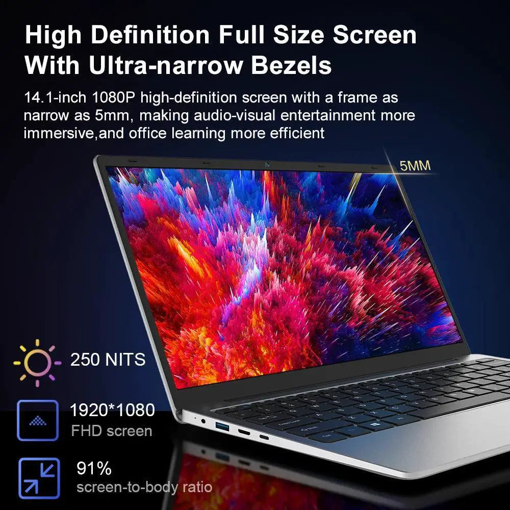 Ninkear N14 Air Laptop 14.1 Inch FHD Intel Celeron