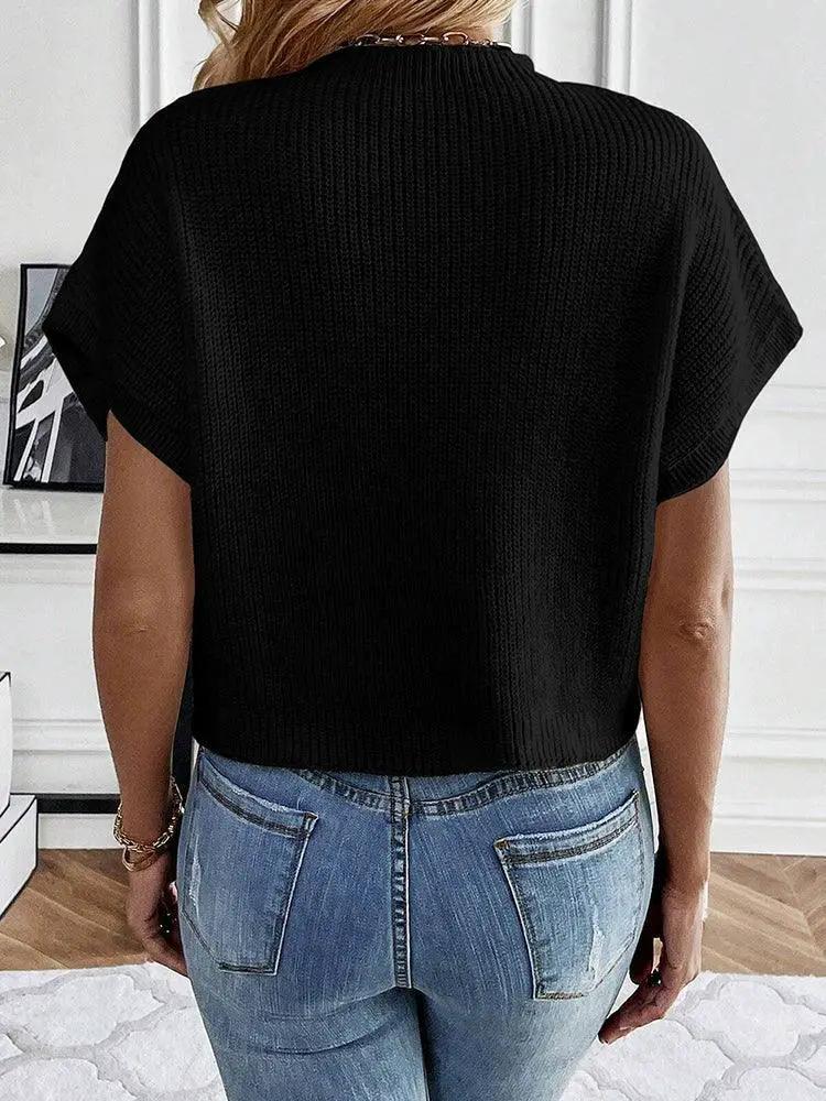 Arrival Short Sleeve Knit Sweater Women Summer Casual Wear