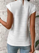 2024 Summer New Drop-Shoulder Sleeve Solid Color T-Shirt