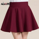 Summer Sexy Korean Mini Skirt Women High Elastic Waist