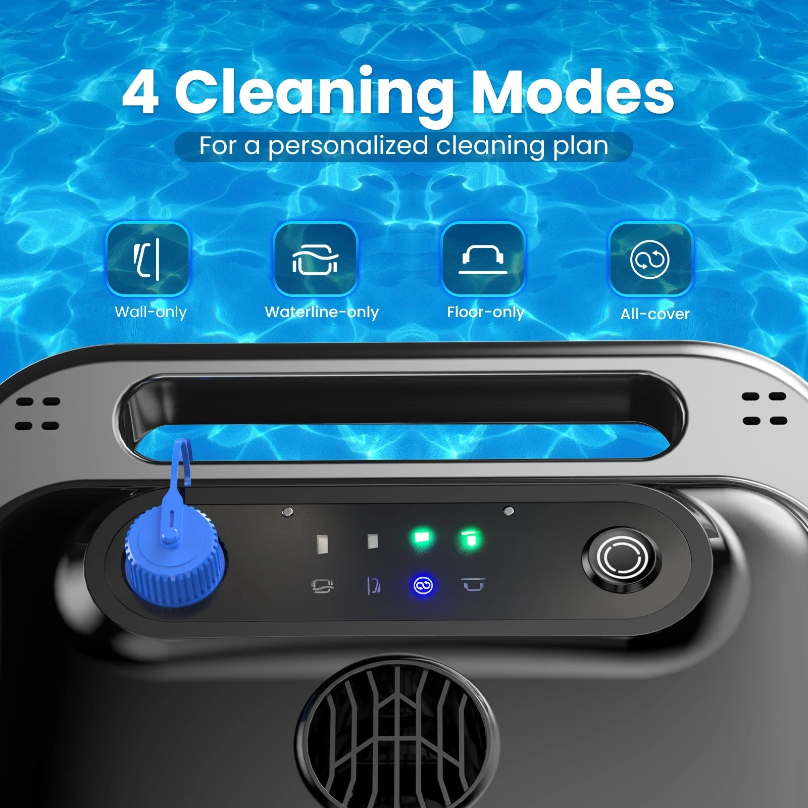 2025 Y50S Cordless Robotic Pool Cleaner Four Motors For Above Ground Pools